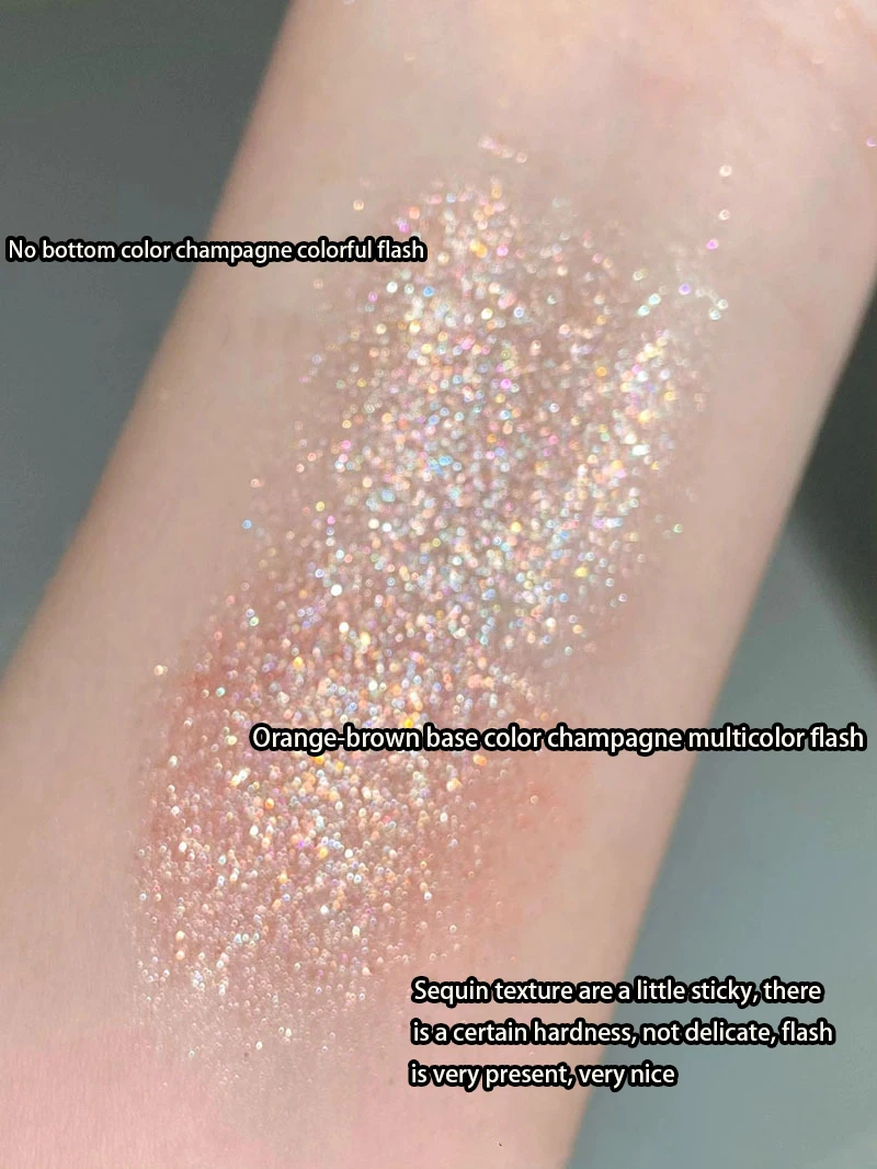 Description Picture 4 of itemNine-color Eyeshadow Tray Gentle All-in-one Shine Charming Eye Makeup Accessories Lasting makeup delicate glitter easy