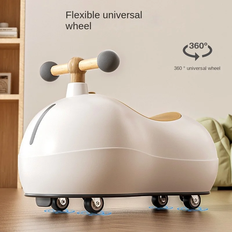 Children's Silent Universal Wheel Home Slider Peanut Car Twister Car Early Education Scoter Baby Yoyo 1 to 3 Years Old