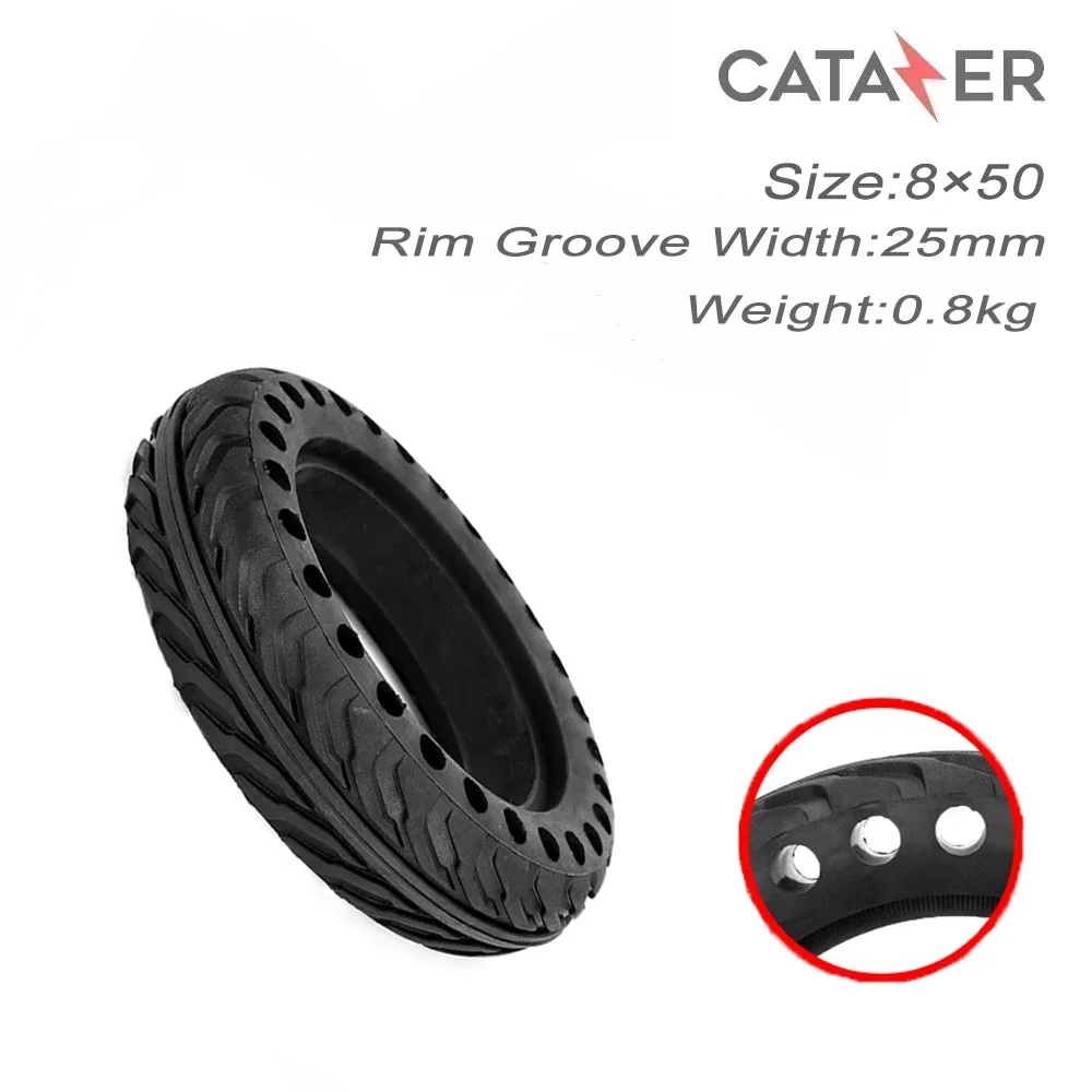 

8inch 8x50/200x50 Electric Scooter Solid Tire No Inflation Honeycomb Tyre Explosion-proof Tubeless Solid Tyre