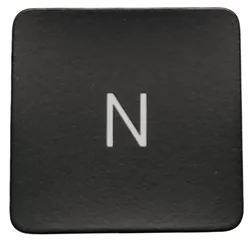 Premium Keyboard Keycap Set for Laptops - A - O Letters, Brand New US/UK Layout (N Keycap)