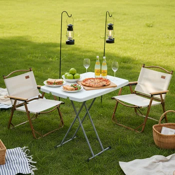 Adjustable Height Portable Folding Camping Table 1