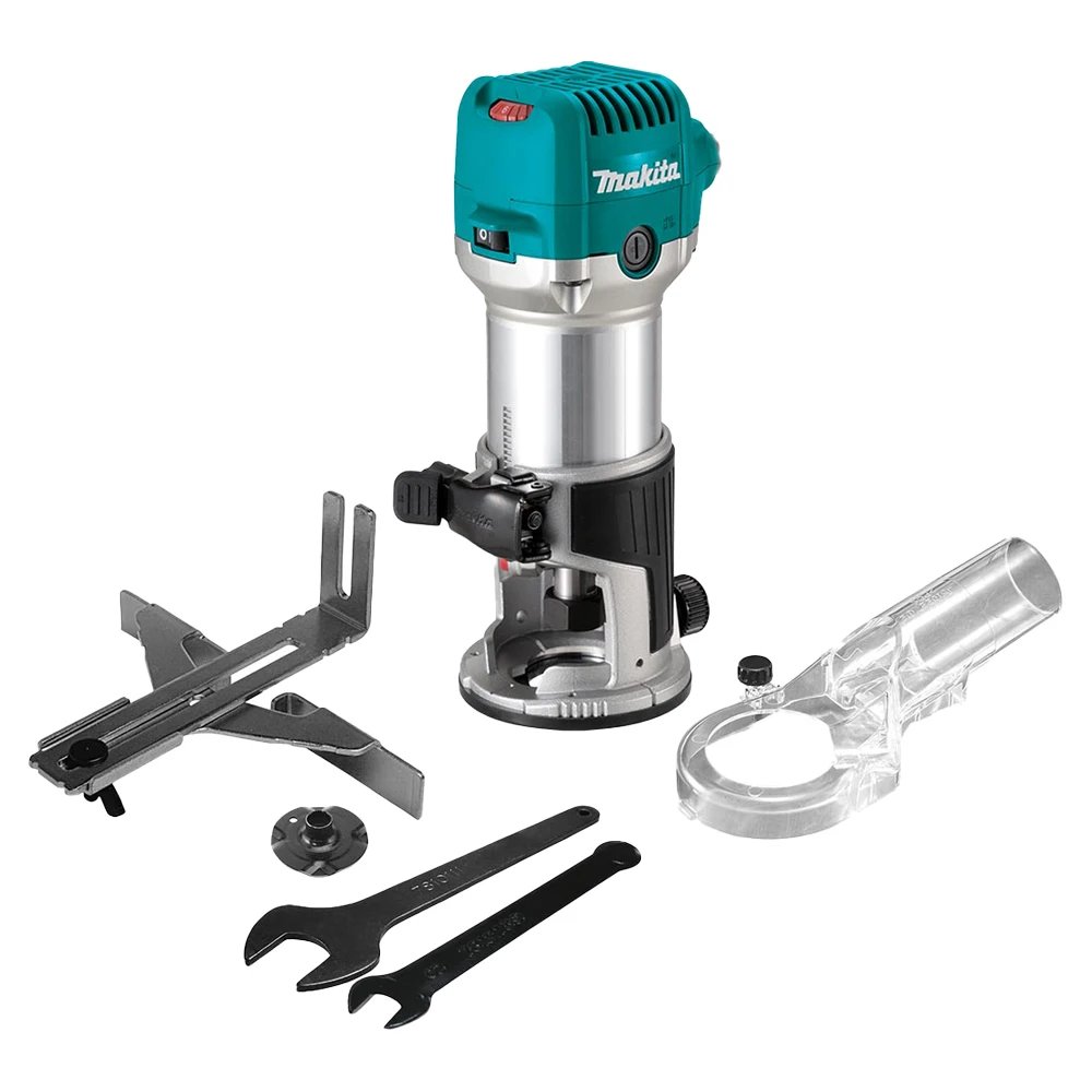 Makita RT0702 Electric Trimmer Router Wood Milling Machine Carpentry Manual Trimming Tools Woodwork Laminate Trimmer Power Tool