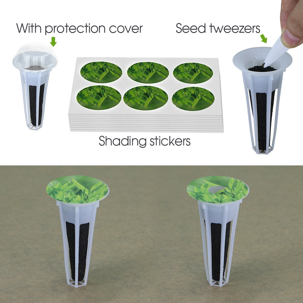 Hydroponic Indoor Garden Starter Kit with Seed Pods and Growth Medium
