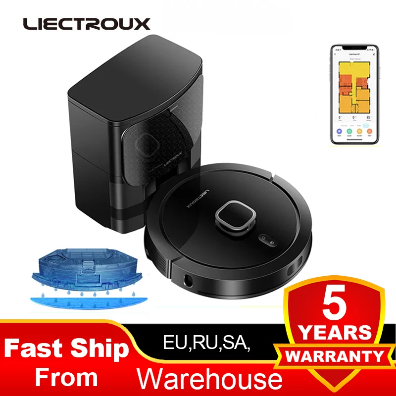 Liectroux G7 LDS مكنسة كهربائية روبوتية وممسحة كوم...