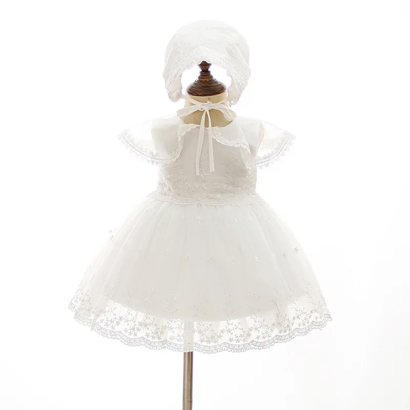 Infant Christening Dress girls dress baby girl dress For 1 Year Baby Girl Shower Dresses