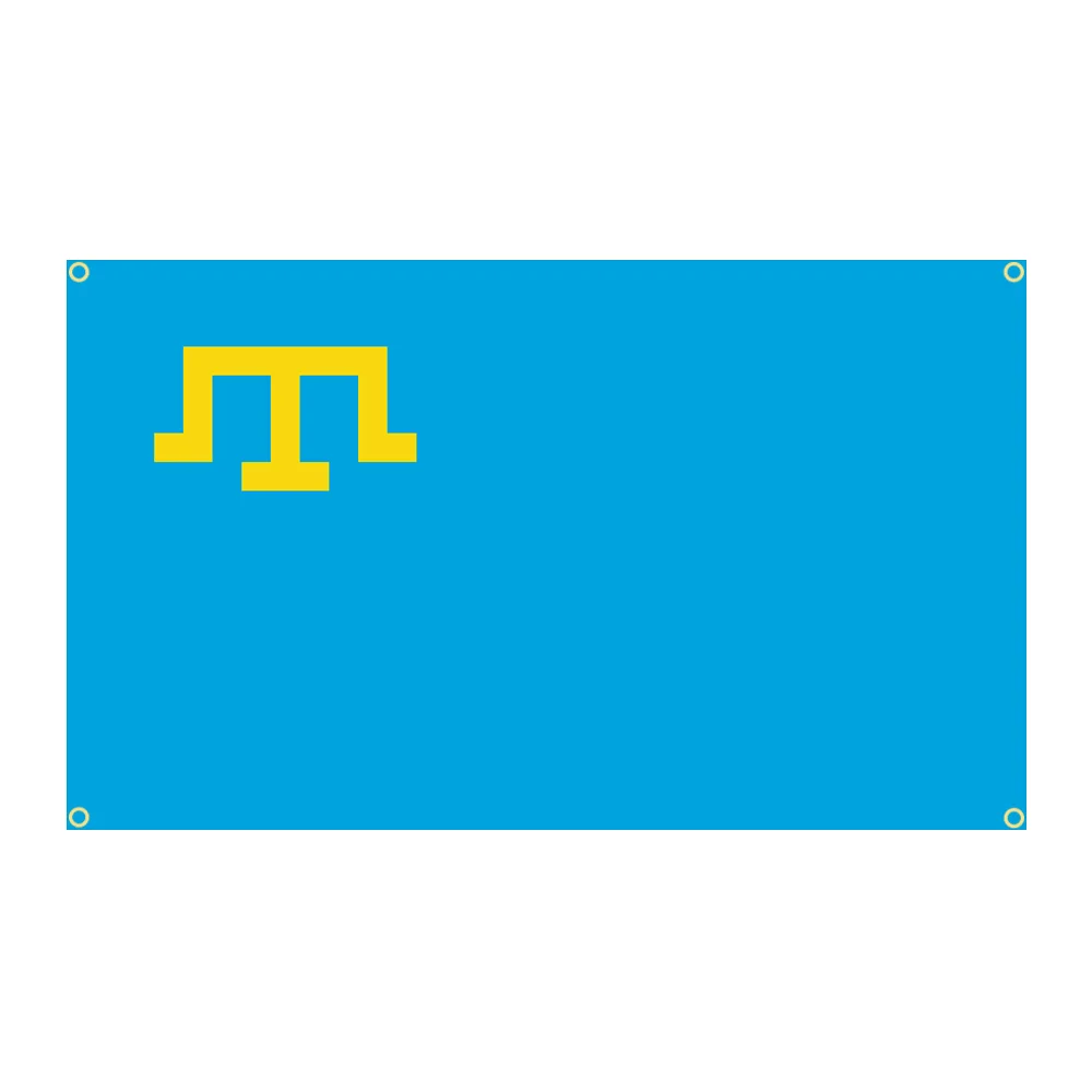 

90x150cm Crimean Tatar People Flag Polyester Printed Banner Home or Outdoor For Decoration Tapestry Flagjm
