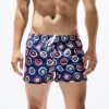 Casual Hawaiian Swimming Trunks For Men Boho Vintage Floral Print Board Shorts Drawstring Double Pocket Trunks Surfing Swim Wear 3