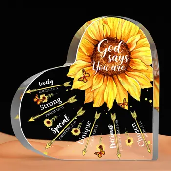Sunflower Scripture Desk Plaque 1