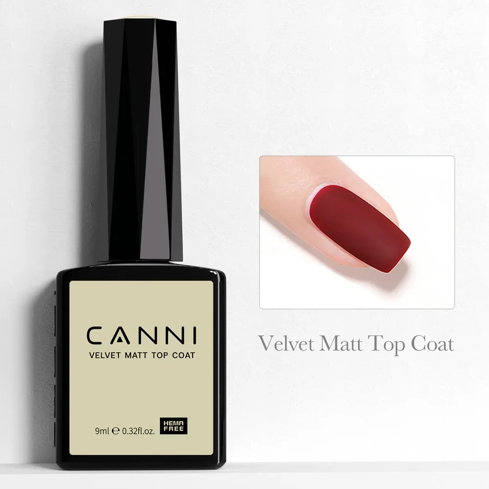 CANNI HEMA Free Black Glitter Diamond Sparkle Gel Polish - Long-Lasting Glossy Finish