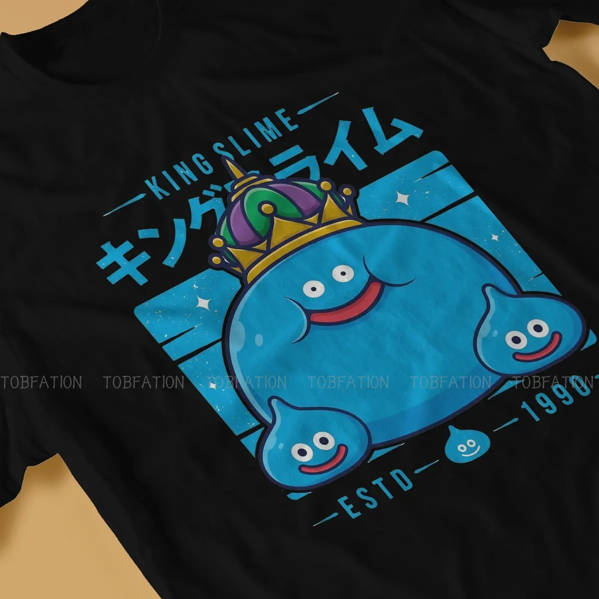 メンズドラゴンクエストTシャツ,ヴィンテージ,パンク,特大
