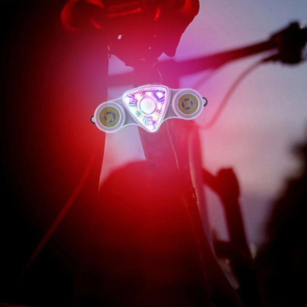 자전거 사이클링 자전거 후미등, USB 충전식, 6 가지 모드, MTB 도로 자전거 안전 경고등, 9SMD 2LED 자전거 후미등