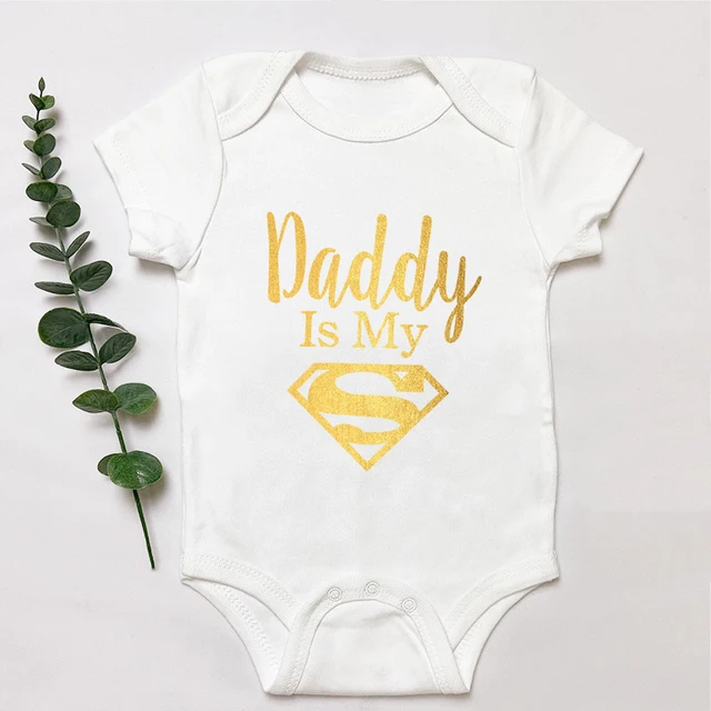 Daddy Is My Super Man Baby Romper Toys, Kids $ Babies