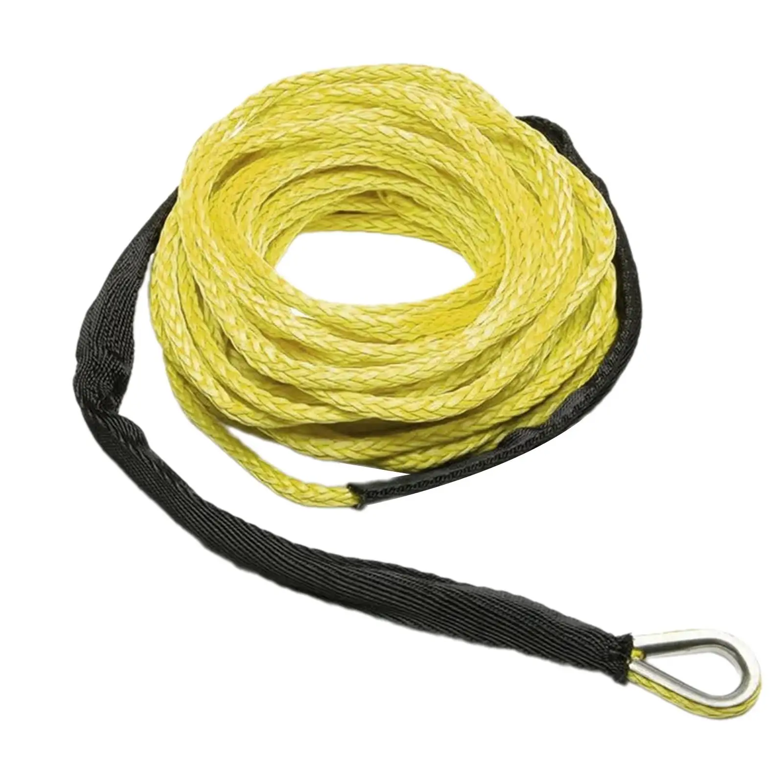 Synthetic Winch Rope Tow Rope 15M Heavy Duty Tow Strap 7700lbs Towing Rope Trailer Rope for Boat Car SUV UTV Accessories