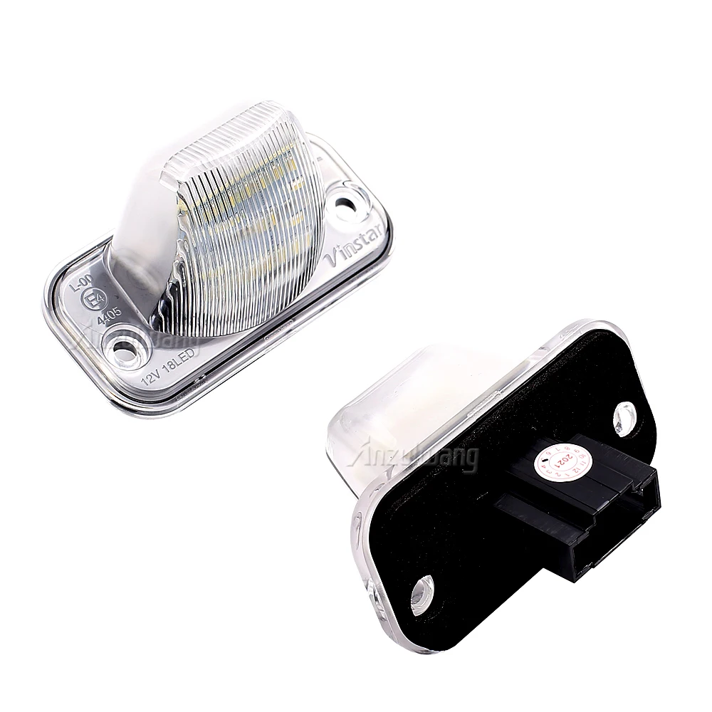 2 Lampes LED Pour Plaque D'immatriculation Volkswagen - Blanc 6000K, 18 SMD, CANBUS Sans Erreur - Compatible T4, Passat B5, Caddy, Etc.