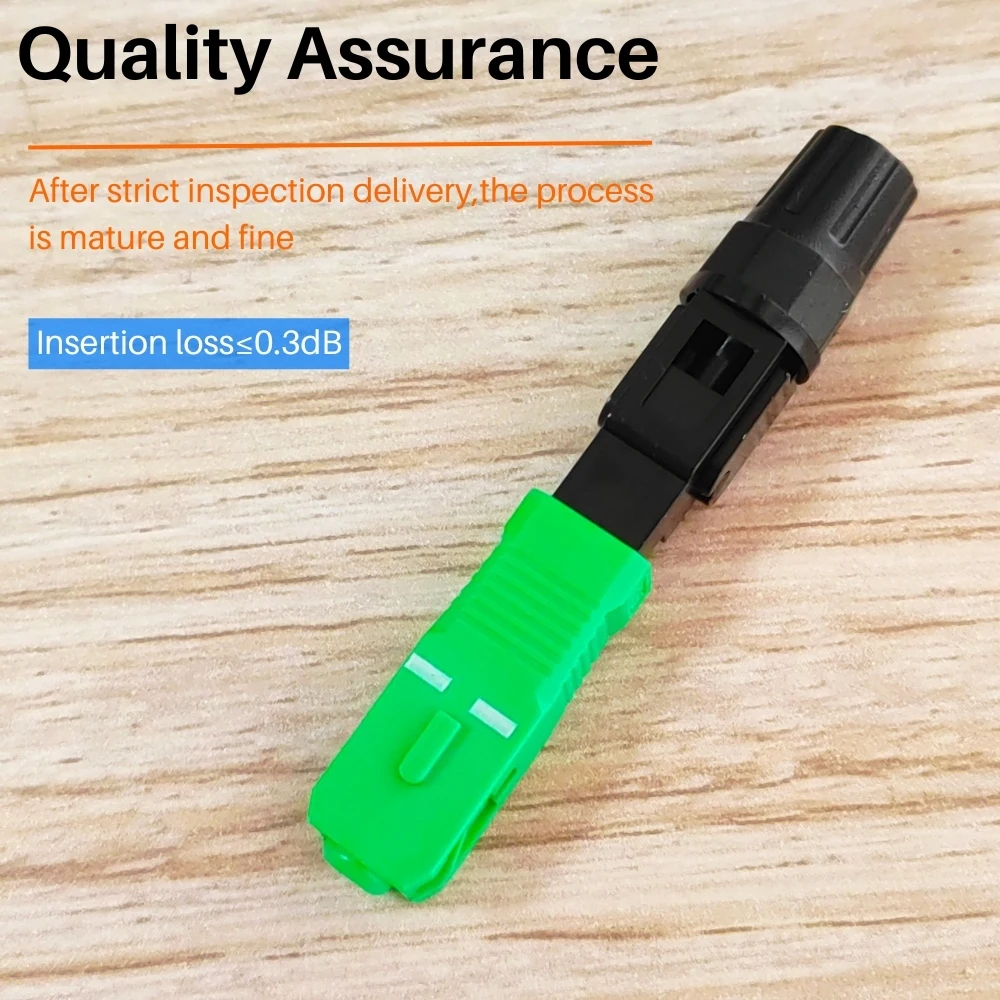 Original FTTH SC APC Quick Connector Cold Splice Easy to Use Fiber Covered Cable Optical Fast Big Sell
