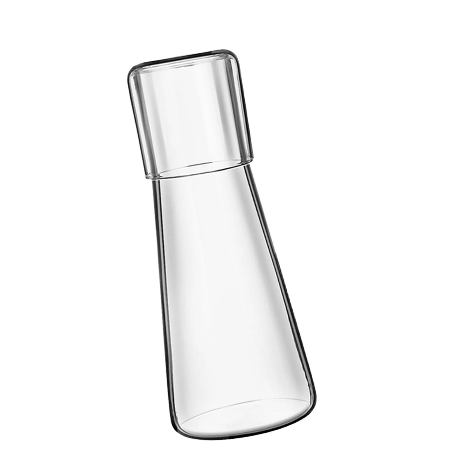 Bedside Water Carafe With Tumbler Clear Glass Beverage Juice Water
