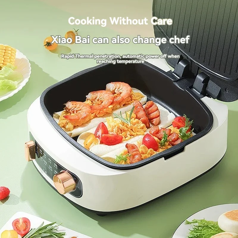 Electric baking pan household double-sided heating new style deepened and enlarged removable washing electric cake cooker 4