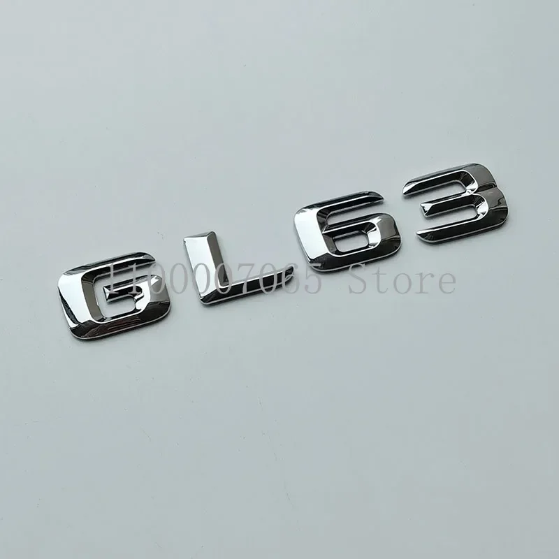 2015 Chrome Sharp 3D Letters Gl63 V8 Biturbo Top Abs Emblem Per Mercedes Benz Amg Car Side Fender Trunk Targhetta Logo Sticker