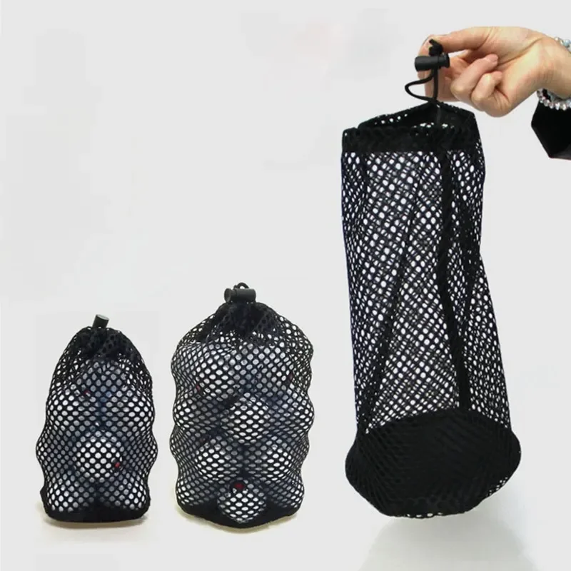 Golf Ball Organizer for 12/25/50 Balls Golf Ball Container Drawstring Nylon Mesh Bag Storage Supplies Sturdy and Durable