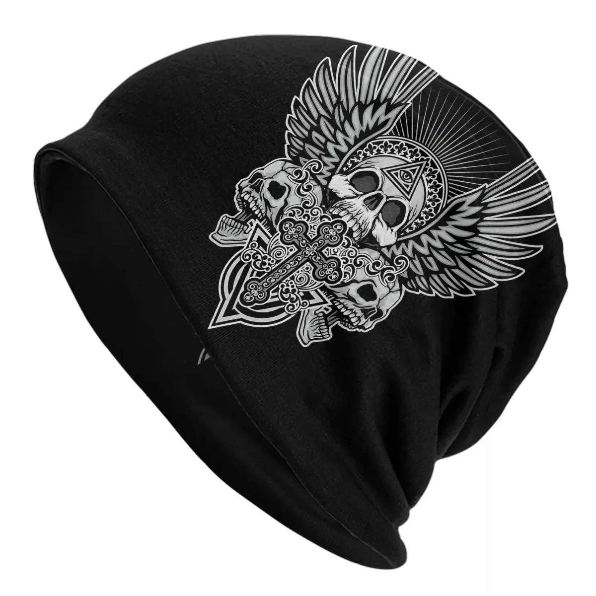 

Hat Angel Wings And Cross Thin Caps For Men Women Grunge Skulls Skullies Beanies Ski Caps Soft Bonnet Hats