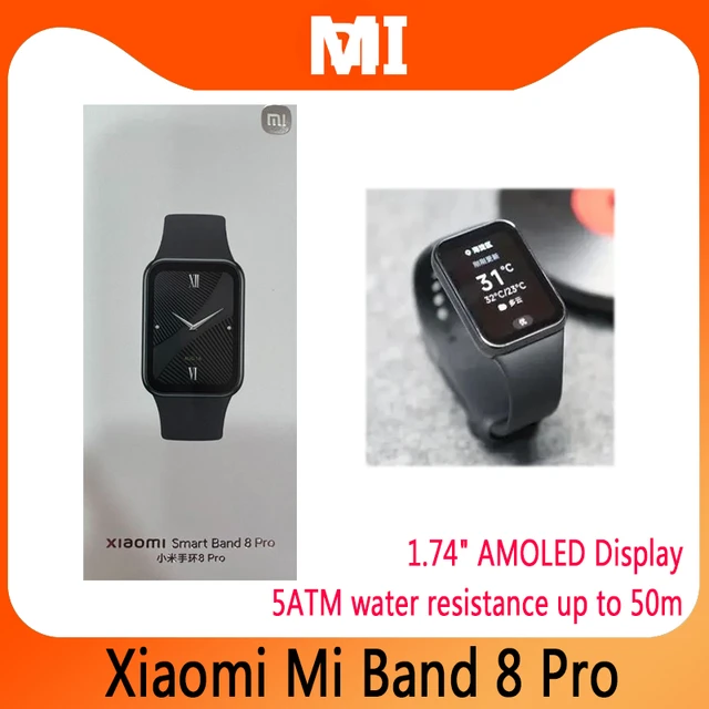 Xiaomi Mi Band 8 Pro Smart Bracelet AMOLED Screen GPS Waterproof Fitness  Track 