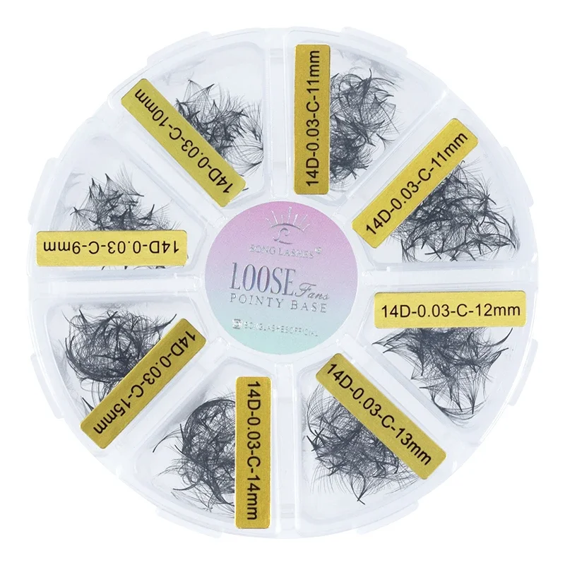 Song Lash Premade Russian Volume Fan Mixed Length Eyelash Extension Sharp Pointy Stem Premade Lashes Extension Thin Root 3d /14d eyelash extensions,fake eyelashes,eyelash extension,eyelash extension lashes,false eyelashes