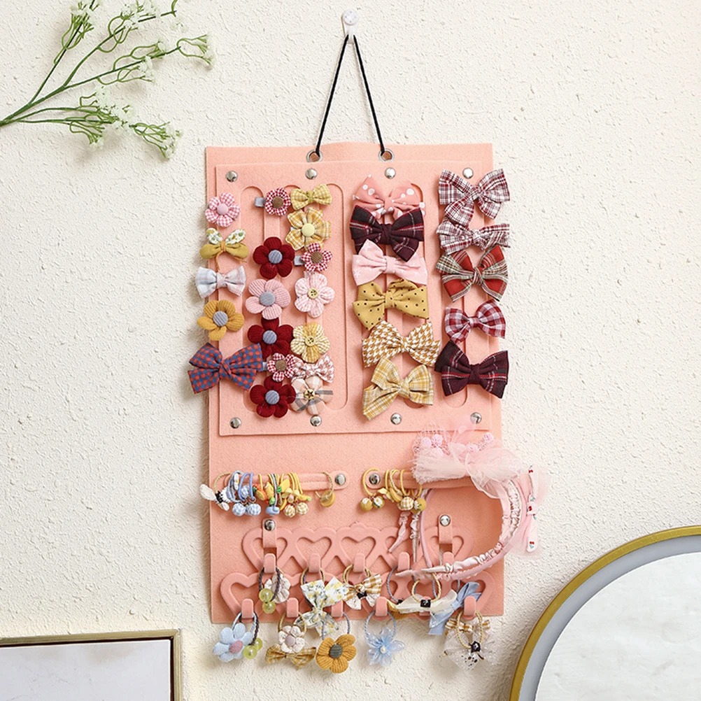 

Large Capacity Headband Holder Wall Hanging Hair Clip Storage Girls Room Wall Decor Baby Girls Hair Accessories