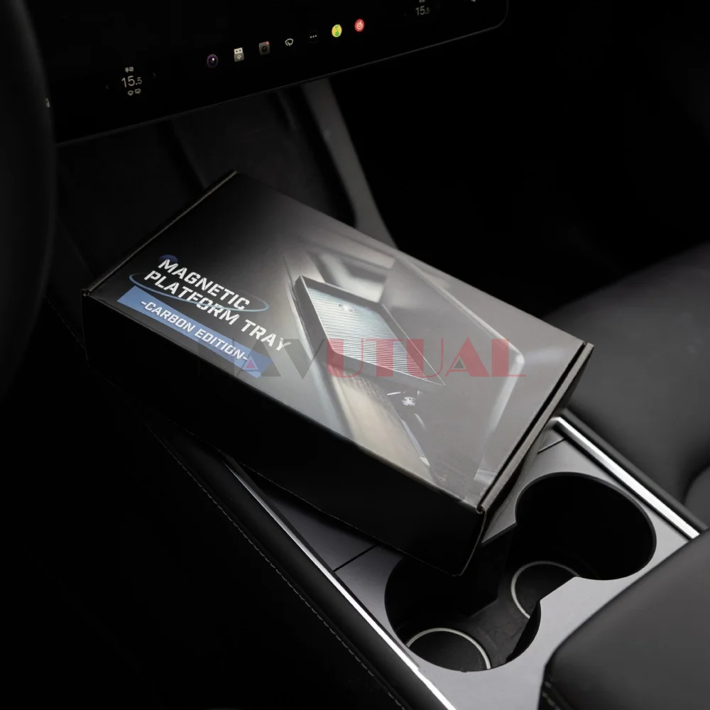 Für Tesla Modell 3 Y 2018-2023 Bildschirm Lagerung Box Magnetische Magsafe  Tissue Box Center Konsole Hinten Organizer Fach hinter Dashboard -  AliExpress