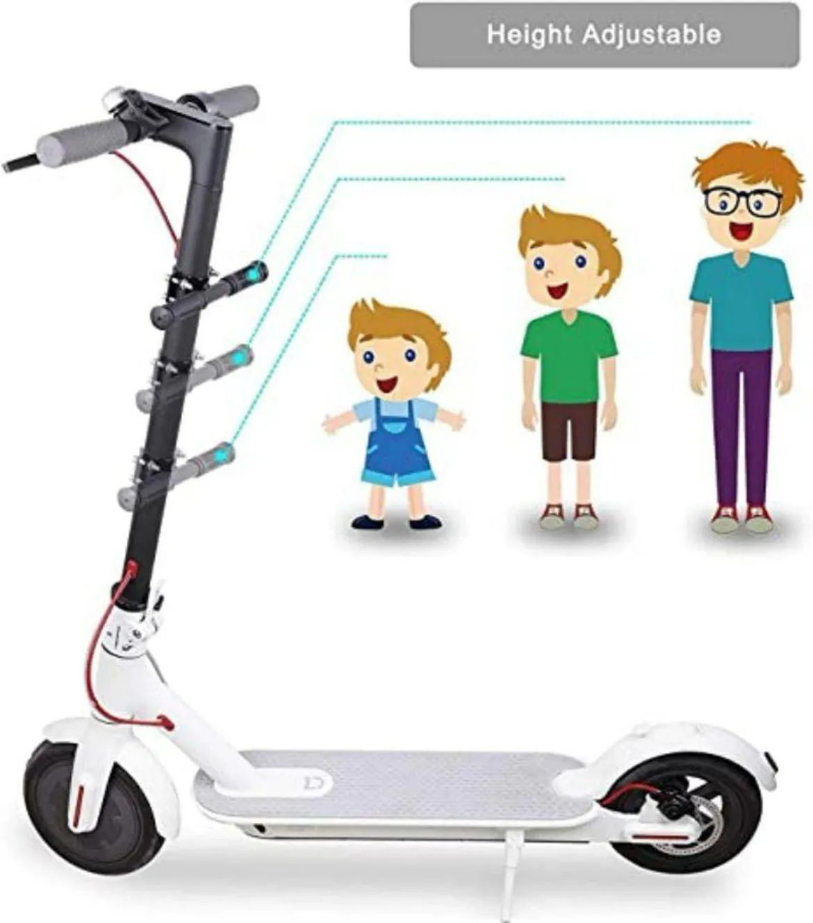 어린이용 핸드레일은 Ninebot 스쿠터 ES1/ES2/ES3/ES4/E22/E25 개조 부품에 적합합니다.
