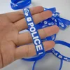 5-50pcs Police Party Favors Rubber Bracelets Goodies Bags Stuffers Stretchable Silicone Wristbands Police Birthday Party Decors 3