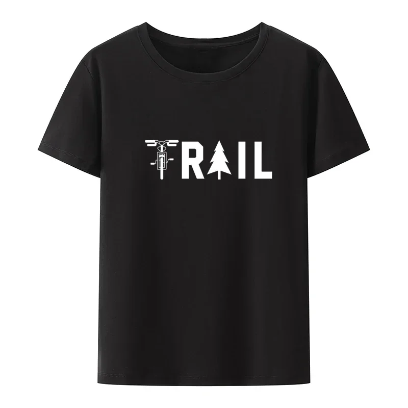 Camisetas al aire libre trail kosulki humor para hombre, camisas cómodas, blusa creativa con estampado de moda urbana, cuello redondo