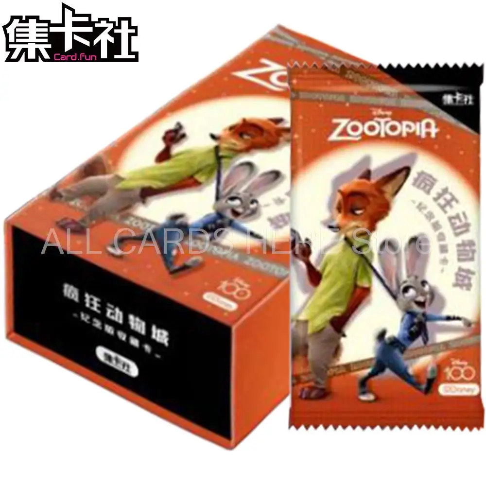 

Disney 100 Zootopia Card for Children KAKAWOW Mickey Friends Fast and Furious Card.fun Star Wars Joyful Cards Kids Table Toys