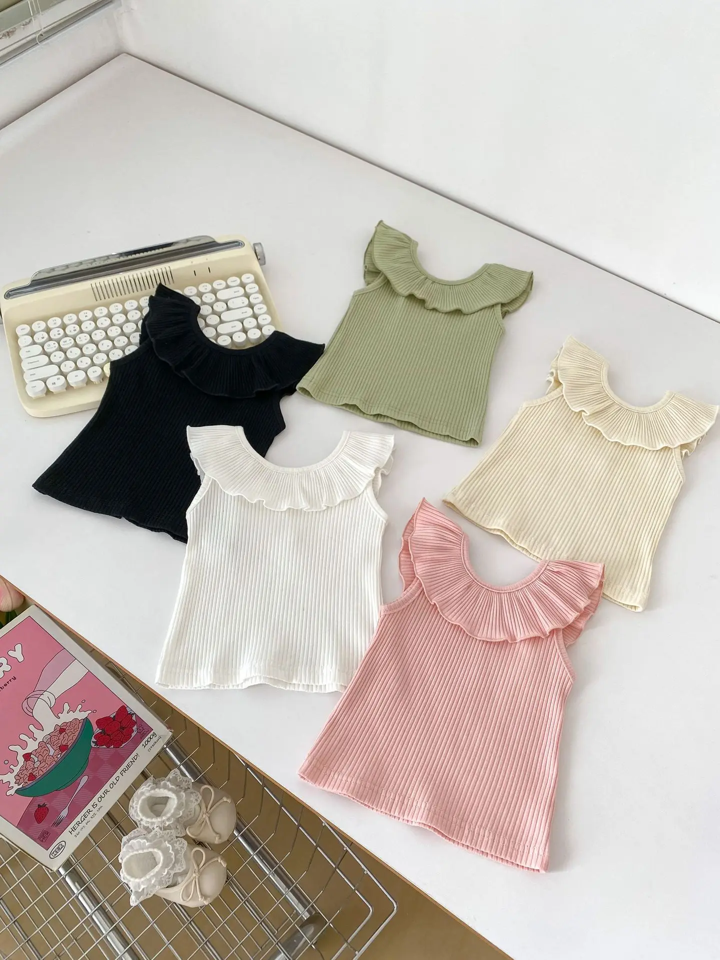 Candy Color Girls Summer Tee Suit
