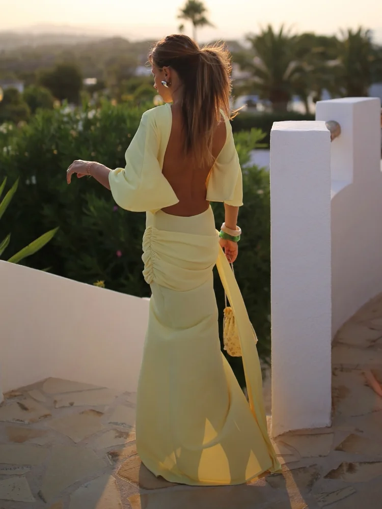 sachin and babi light blue dress Jacquemus The Bardo Half-Moon Mini Dress main image 0
