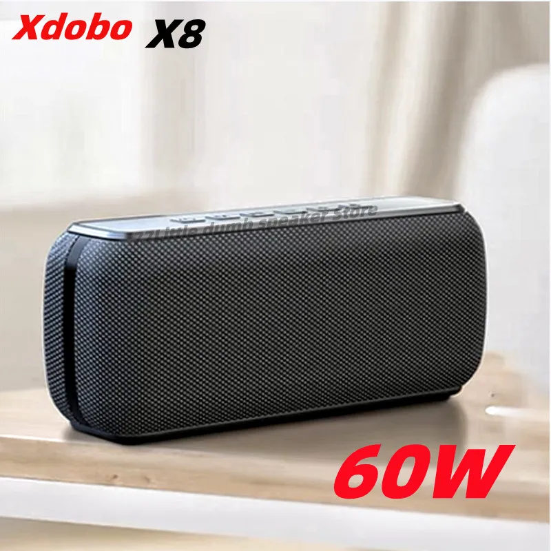 

XDOBOX8 60W High-power Subwoofer Fever HIFI Portable Bluetooth Speaker IPX5 Waterproof TF TWS AUX Hands-free Call Computer Audio