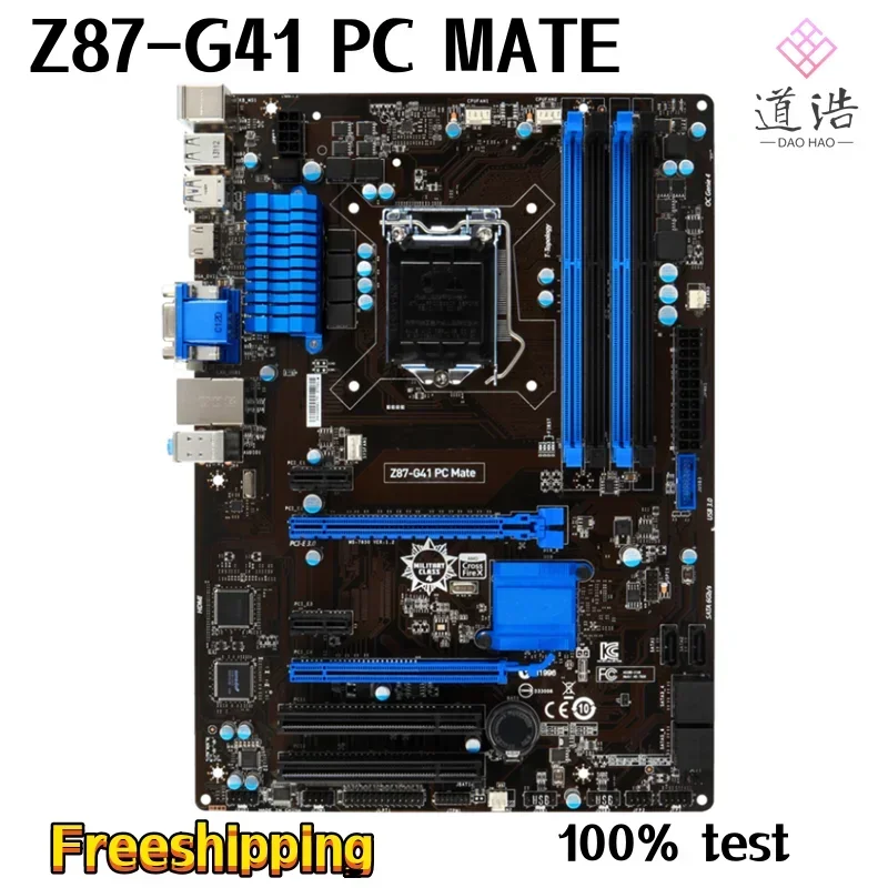For Z87-G41 PC MATE Motherboard 32GB HDMI LGA 1150 DDR3 ATX Z87 Mainboard 4 For Z87-G41 PC MATE Motherboard 32GB HDMI LGA 1150 DDR3 ATX Z87 Mainboard - Image 2