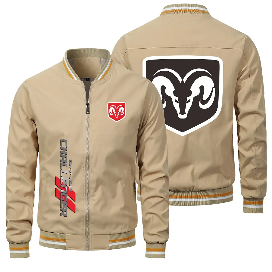 

Dodge Auto Logo 2023 Spring and Autumn New Men's Bomber Jacket Casual Outdoor Fashion Zipper Sports Jacket Harajuku Street Wear
