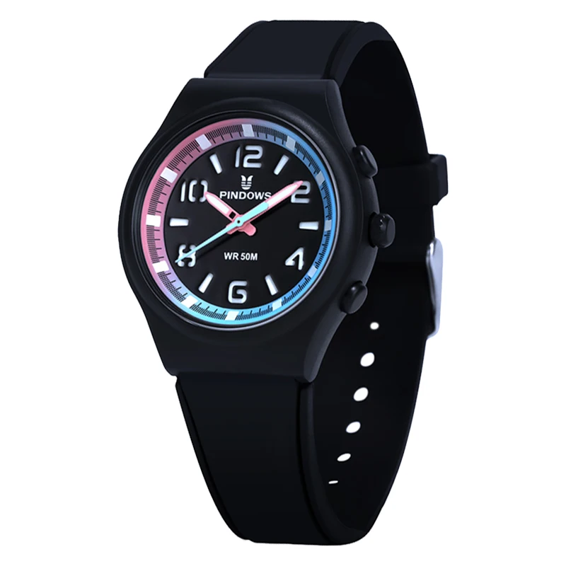 

Fashion Small Women Watch Black Silicone Strap Backlight Waterproof Hand Clock Female Casual Delicate Ladies Quartz Wristwatches