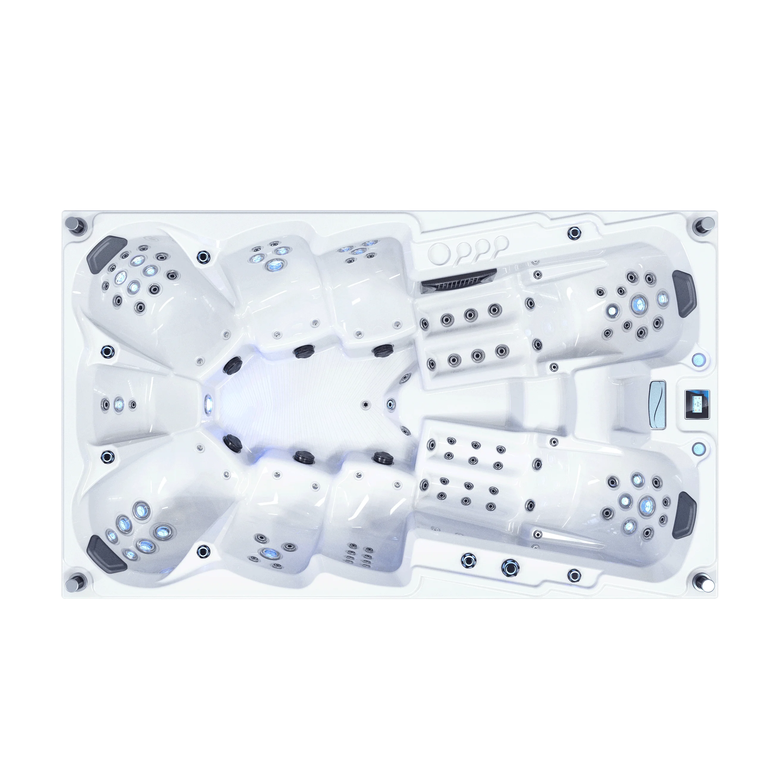 Spa Hot Tub Outdoor 8 person large space swim use whirlpool hydromassage bathtub spa tubs 5
