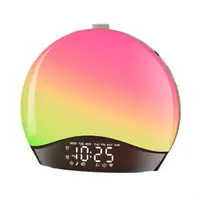 AXYC Modern Digital Clock Wake Up Light Alarm Clock Offering Eye Friendly LED Illumination Type C Input/USB Charger Output 1