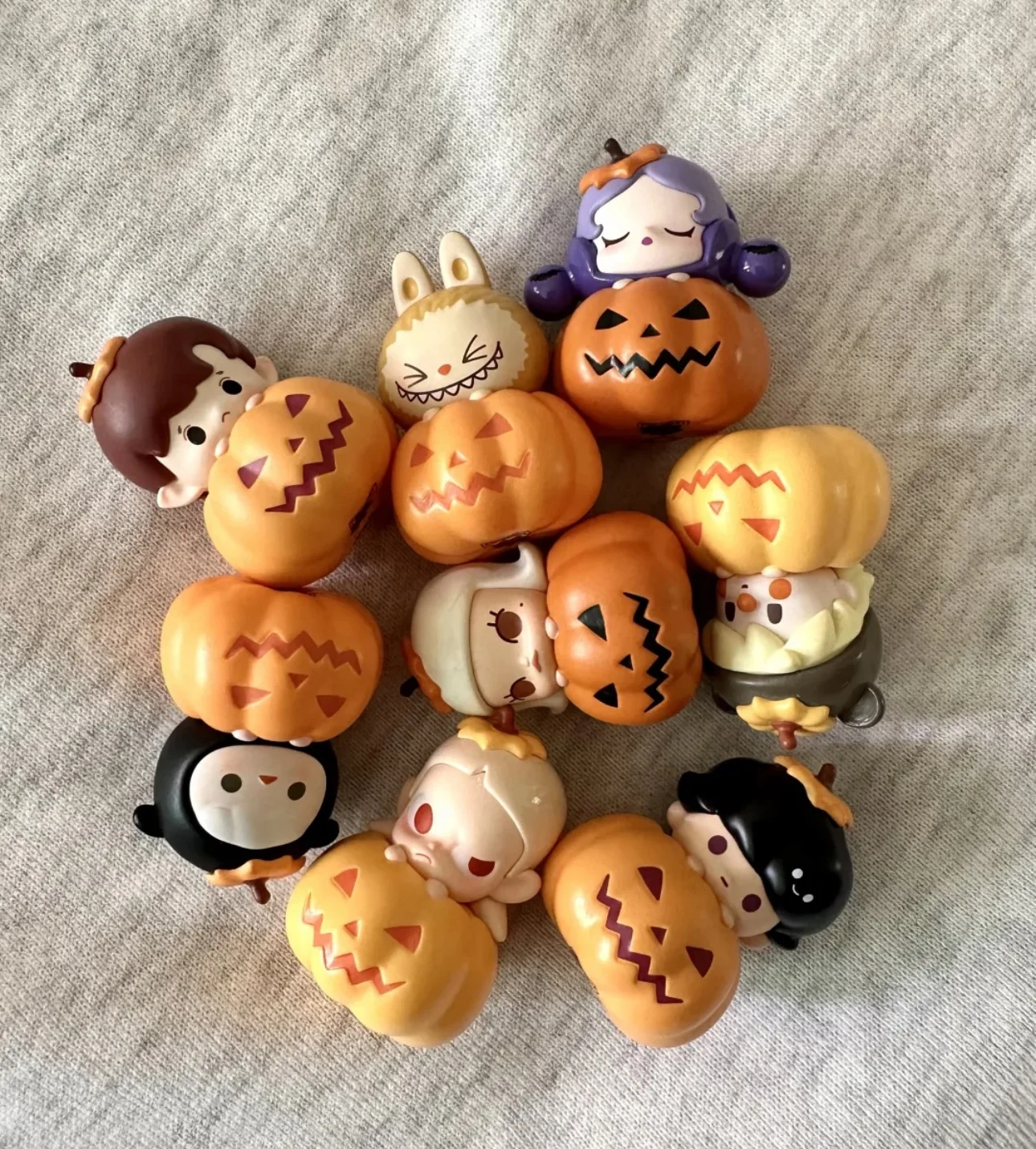 Миниатюрный размер 3,5 см серия Хэллоуин Тыква Dimoo Pucky Skullpanda Молли Zsiga Haci Labubu экшн-фигурка кукла игрушки подарки для детей