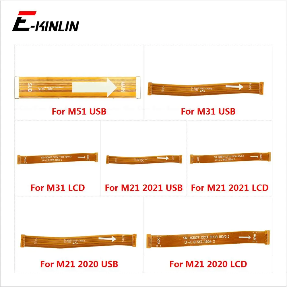 

New Main Motherboard Connector LCD Display Flex Cable For Samsung Galaxy M31 M51 M21 2020 2021