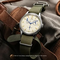 Nouveau 1963 40mm hommes pilote automatique montre mécanique mouette ST17 saphir cristal étanche rétro Style 1