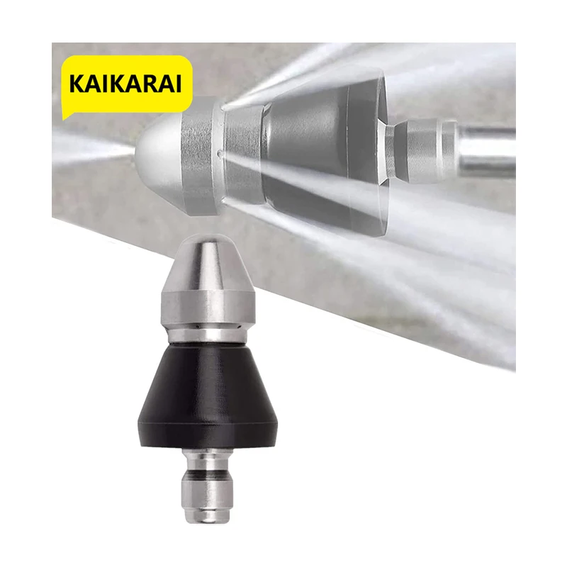 Sewer Cleaning Tool High Pressure Turbo Washer Nozzle Gutter Cleaning