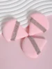 3 件套 Diamond Triangle Powder Puff Face Makeup Tool Sponge Velvet Soft Smooth Facial Beauty Makeup Sponge Cosmetics Accessories 3