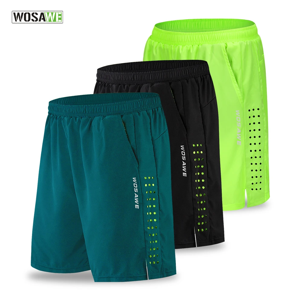 WOSAWE Summer Mens Cycling Shorts Gel Padded Trousers Mountain Bike Downhill Shorts Loose Running Riding Road MTB Bicycle Short cycling shorts