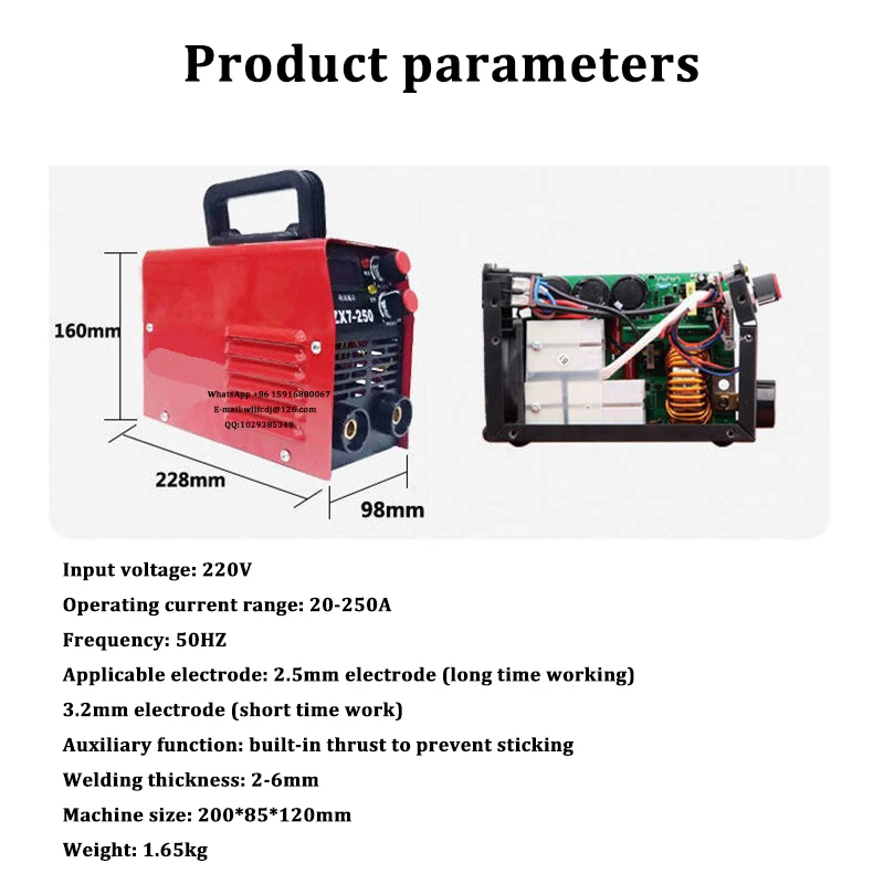 Mini Inverter Hegesztőgépek Dc Zx7-250, Ív Hegesztők Igbt Mma Arc ...