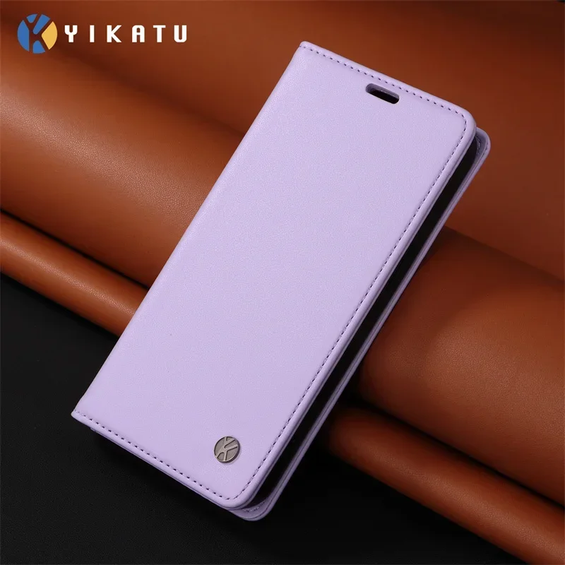 Magnetic Leather Flip Phone Case - Premium Protective Cover with Wallet Function