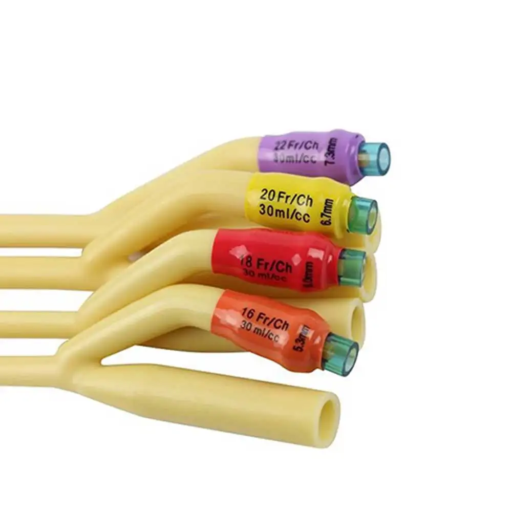 1Pc 3 Way Medical Balloon Latex Foley Catheter Coating Urine Tube Male Urethral Catheter Male/Women/Children Urinary