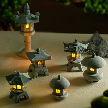 Mini Pagoda Lantern Garden Statue – Zen Décor for Home & Aquarium 1